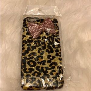 iPhone 8 Plus leopard bling case